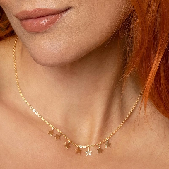 Galax Gold Ketten von Sofia Wistam, Schneller Versand - Nordicspectra.de