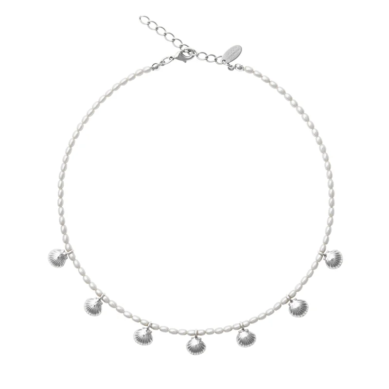 Caroline Svedbom - Shell Pearl Choker Rhodium