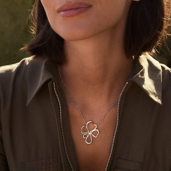 Poppy Necklace Steel - Edblad - Snabb frakt & paketinslagning - Nordic Spectra