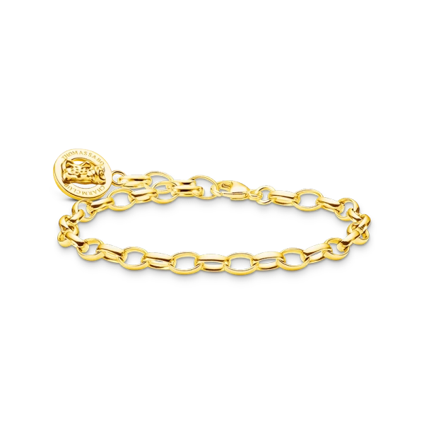 Charm-Armband mit Goldbären Logo-Ring vergoldet - Thomas Sabo - Nordic Spectra