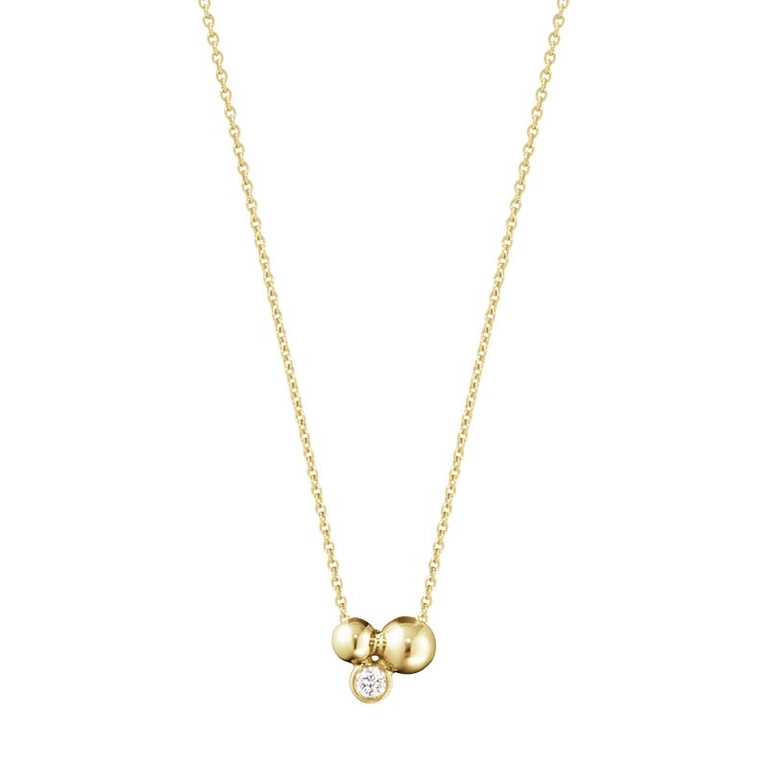 Moonlight Grapes Halsband Tre Druvor Guld med Diamanter - Georg Jensen halsband - Snabb frakt & paketinslagning - Nordicspectra.se