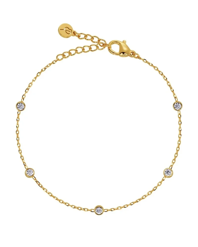 Guldpläterat armband från Edblad med cubic zirconia-stenar