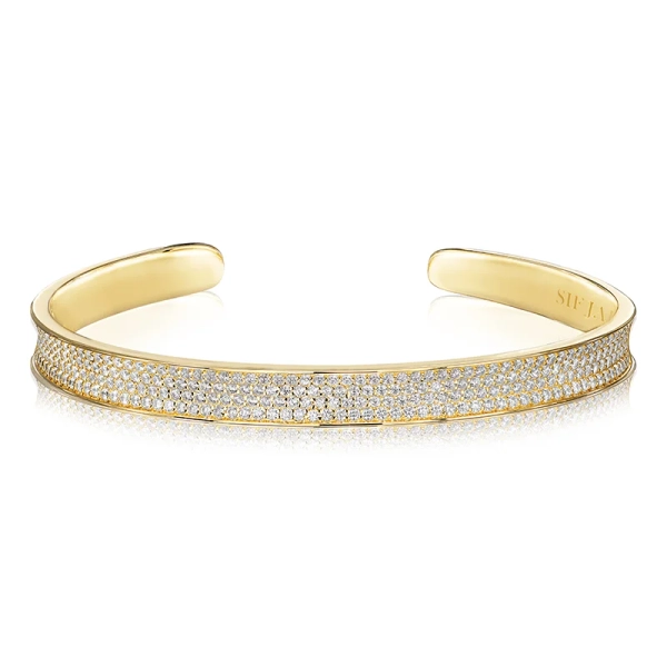 Felline Concavo Bangle Guld från Sif Jakobs