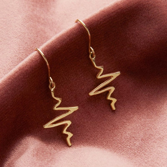 Heartbeat - Ohrringe Gold von Sofia Wistam, Schneller Versand - Nordicspectra.de