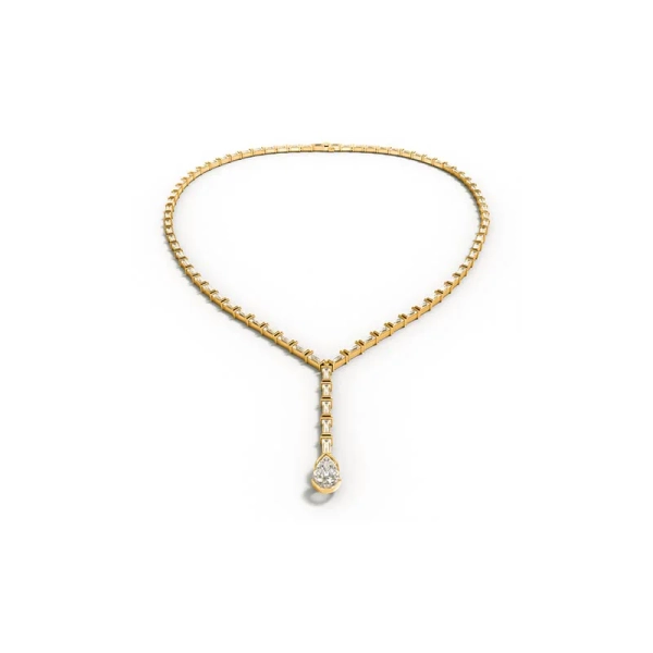 Eloge Pear Cut Diamond Collier Guld med 2