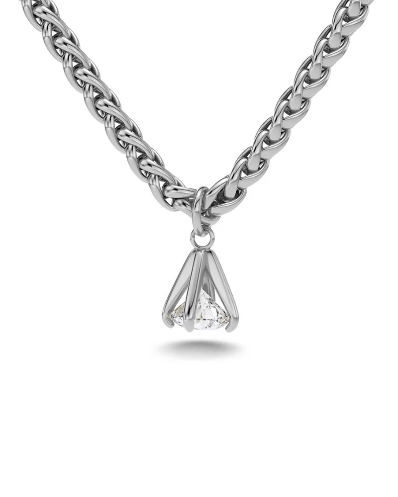Edblad Solo Necklace i polerat stål med justerbar längd
