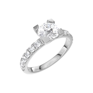 North 019 Lab Grown Diamond White Gold - Wedding & engagement rings - Schalins - Scandinavian design - Nordic Spectra