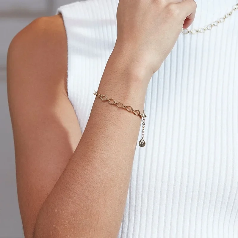 Carreau Chain Bracelet Gold - Edblad - Snabb leverans - Gratis paketinslagning