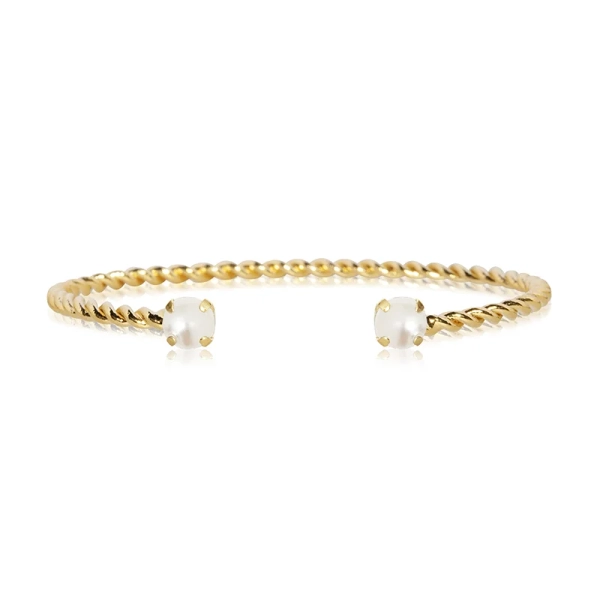 Mini Twisted Bracelet Gold Pearl - Caroline Svedbom - Snabb frakt & paketinslagning - Nordic Spectra