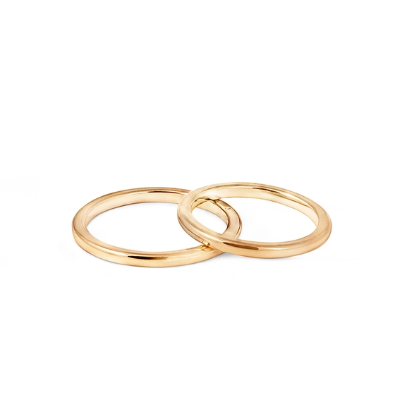 1946 Ring Välvd 2 mm Guld - Nordic Spectra - Förstärker livets stora händelser - Nordic Spectra