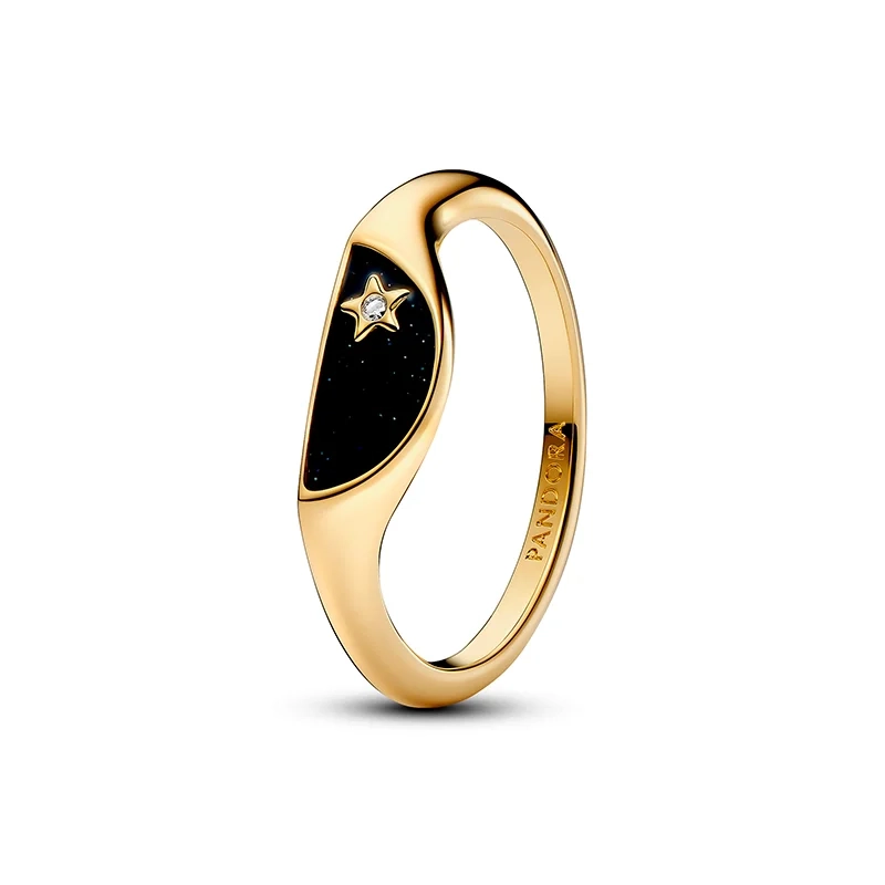 PANDORA – Pandora ME Signetring med Emalj Guld