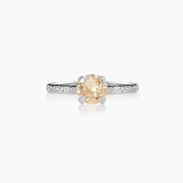 Natti Ring Rhodium Golden Shadow - Caroline Svedbom - Nopea toimitus ja lahjapakkaus - Nordic Spectra