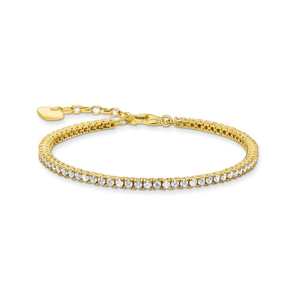 Tennisarmband Rundad Guld - Thomas Sabo berlock - Snabb frakt & paketinslagning - Nordicspectra.se