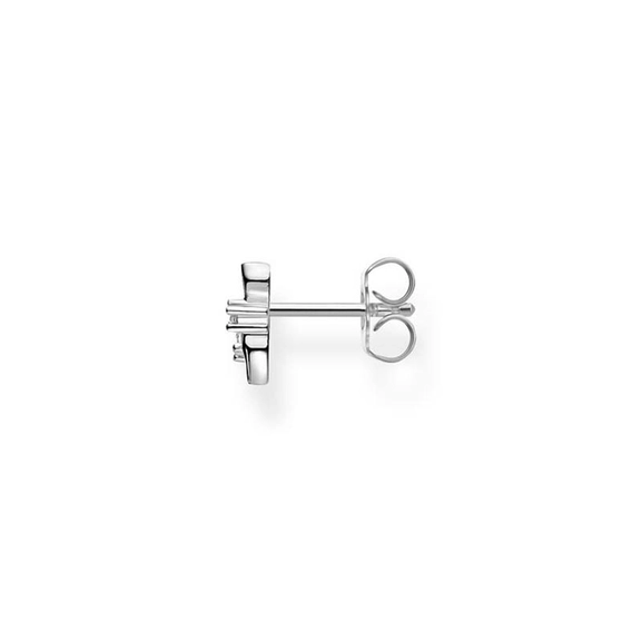 Einzel Ohrstecker Blätter Mit Weißen Steinen Silber von Thomas Sabo, Schneller Versand - Nordicspectra.de