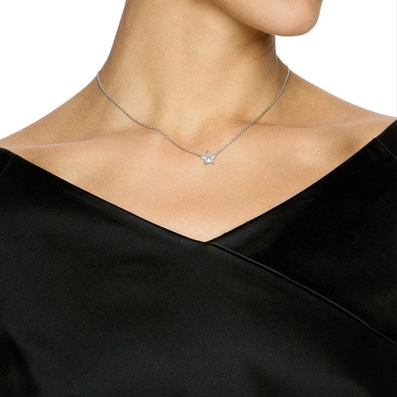 Catch A Falling Star & Stars Necklace White Gold - Efva Attling halsband - Snabb frakt & paketinslagning - Nordicspectra.se