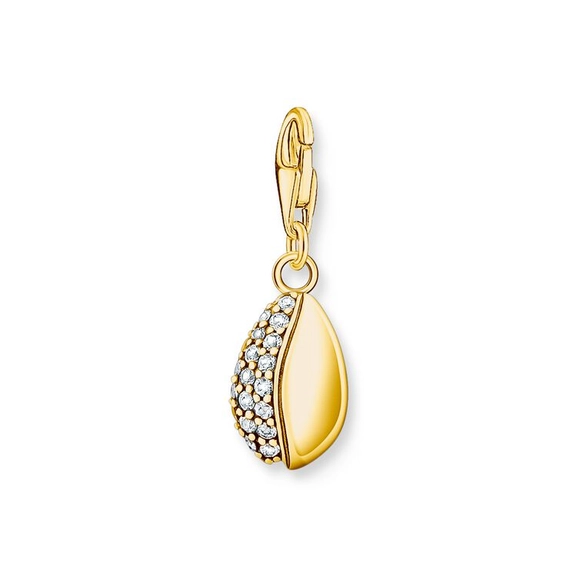 Öppen Snäcka med Stenar Guld Berlock - Thomas Sabo berlock - Snabb frakt & paketinslagning - Nordicspectra.se