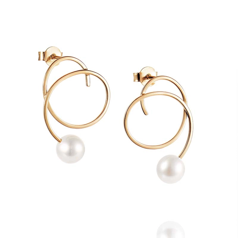 Efva Attling - Little Curly Pearly Ear Gold