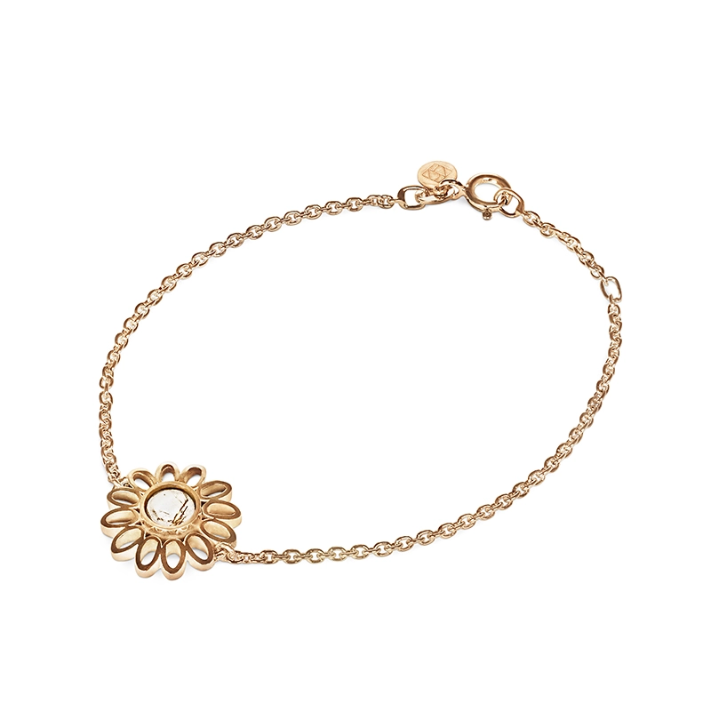 Love Palette Bracelet Gold Rutile Quartz von Nordic Spectra, Schneller Versand - Nordicspectra.de