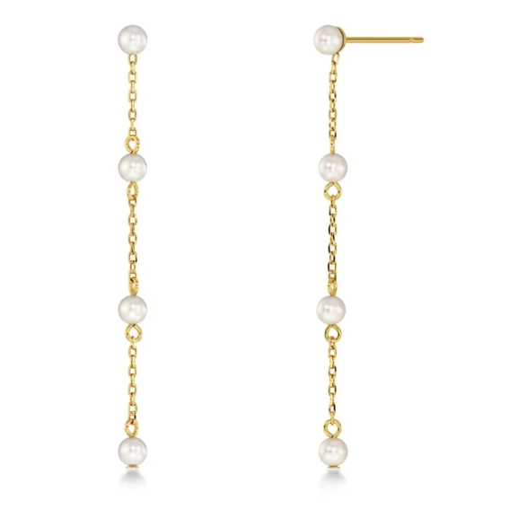 Lilo örhängen i 14K guldplätering med pärlemorpärla