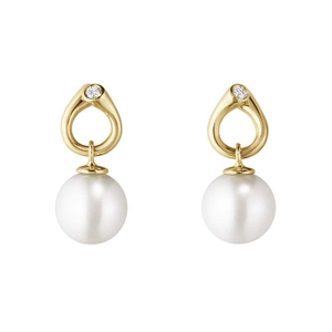 Magic Ohrringe Gold Mit Perlen Und Diamanten von Georg Jensen, Schneller Versand - Nordicspectra.de
