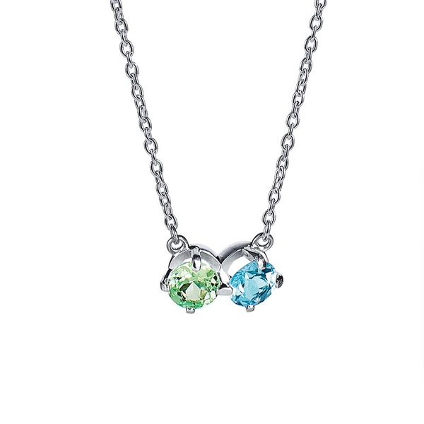 The Sea & I Necklace Green Sapphire/Topaz - Efva Attling - Skandinaviska Designsmycken - Nordic Spectra