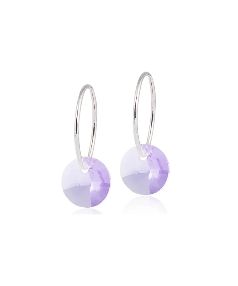 Blomdahl - NT Ear Ring 14 mm Round 8 mm Violet
