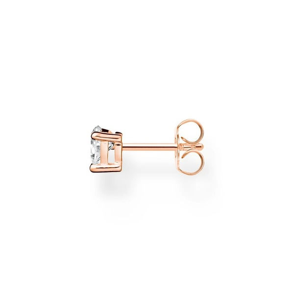 Einzel Ohrstecker Herz Roségold von Thomas Sabo, Schneller Versand - Nordicspectra.de