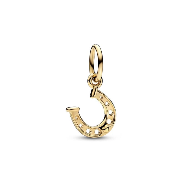 Lucky Horseshoe Dangle Charm Gold - PANDORA - Suuri valikoima & ilmainen lahjapaketointi - Nordicspectra.fi