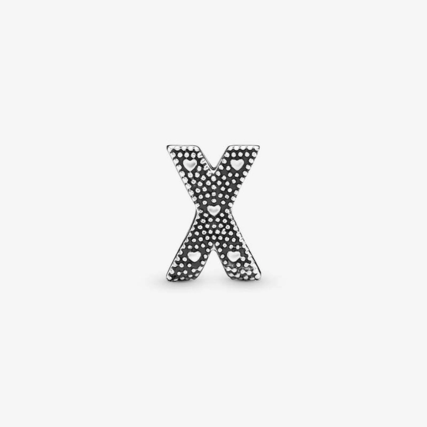Buchstabe X Alphabet-Charm von PANDORA, Schneller Versand - Nordicspectra.de