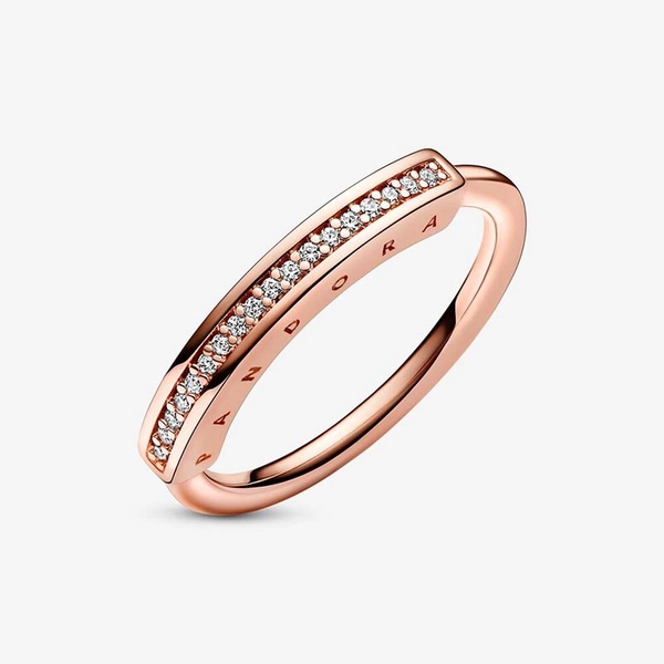 Pandora Signature I-D Pavé-Ring Rosé von PANDORA, Schneller Versand - Nordicspectra.de