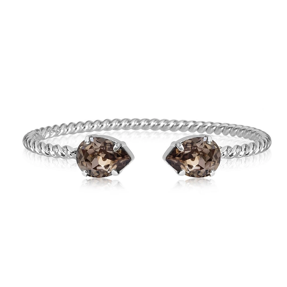 Mini Drop Bracelet Rhodium Greige - Caroline Svedbom - Nopea toimitus ja lahjapakkaus - Nordic Spectra