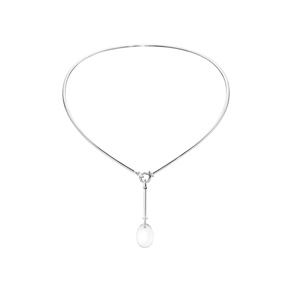 Dew Drop Halsring med Hängsmycke Bergskristall - Georg Jensen halsband - Snabb frakt & paketinslagning - Nordicspectra.se
