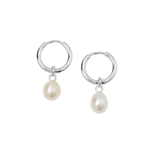 Treasure Pearl Hoops Silver - Syster P - Snabb leverans & Gratis paketinslagning - Nordic Spectra