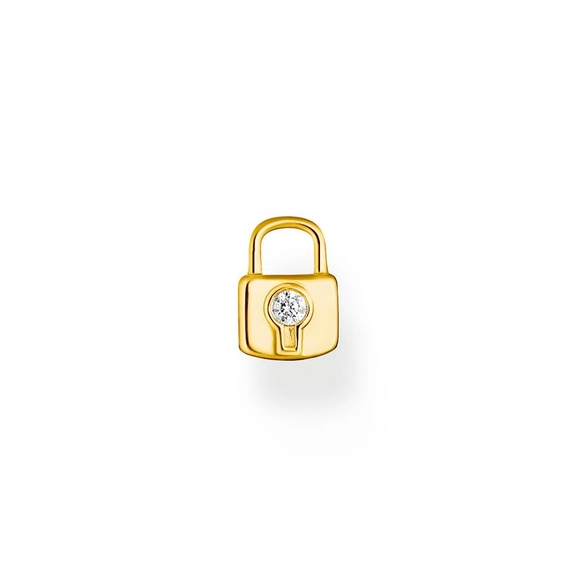 Einzel Ohrstecker Schloss Gold von Thomas Sabo, Schneller Versand - Nordicspectra.de