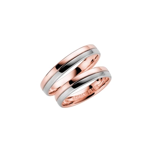 258-4 Roséguld/Vitguld - Vigsel- & förlovningsringar - Schalins - Fri storleksändring* - Nordic Spectra