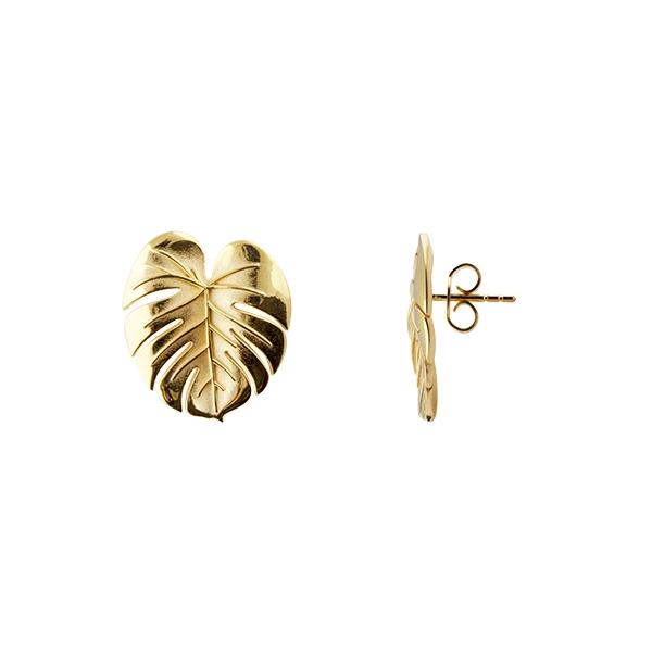 Palm Leaf Earrings Gold - Emma Israelsson - Suuri valikoima & ilmainen lahjapaketointi - Nordicspectra.fi