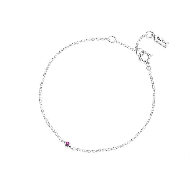 Efva Attling - Micro Blink Bracelet - Pink Sapphire