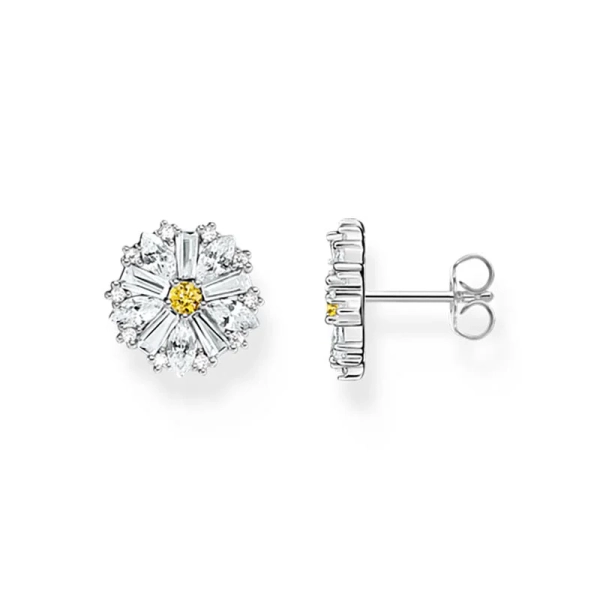 Ohrstecker Blume Lovely Daisy groß Silber - Thomas Sabo - Nordic Spectra