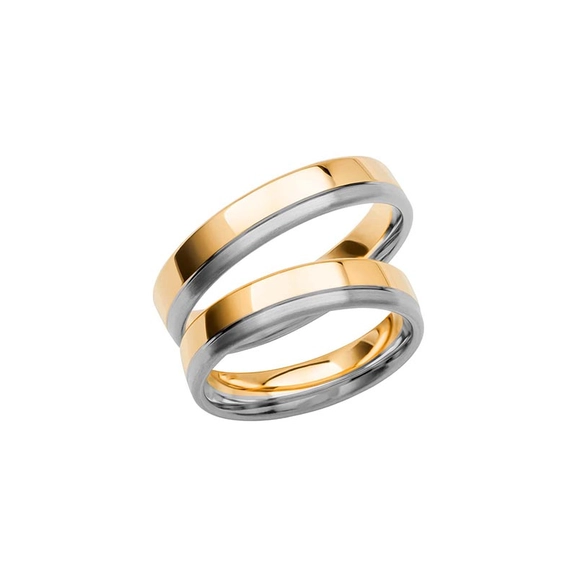 SR3006-4.5 Gold/White Gold - Wedding & engagement rings - Schalins - Scandinavian design - Nordic Spectra