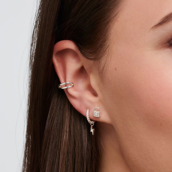 Einzel Ohrstecker Schloss Silber von Thomas Sabo, Schneller Versand - Nordicspectra.de