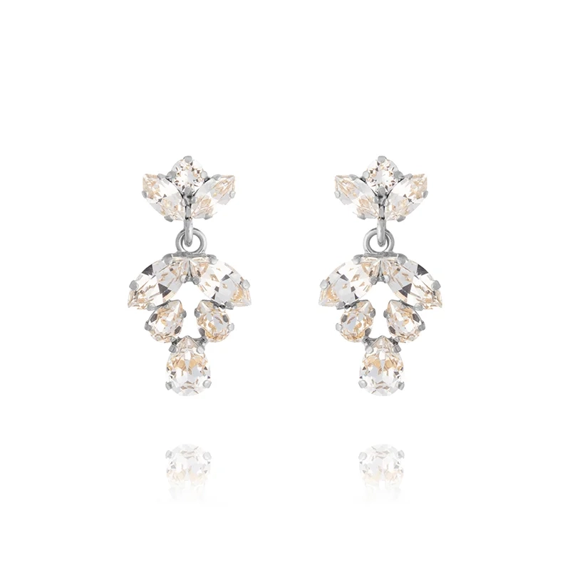 Caroline Svedbom - Kiss Me Earrings Rhodium Crystal