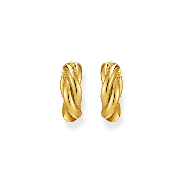 Flätade Hoops Guld - Thomas Sabo - Snabb leverans & paketinslagning - Nordic Spectra