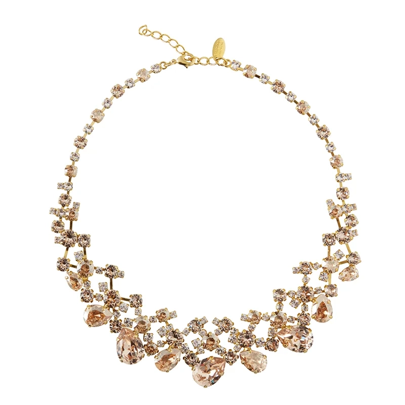 Caroline Svedbom - Aurelia Necklace Gold Silk Combo