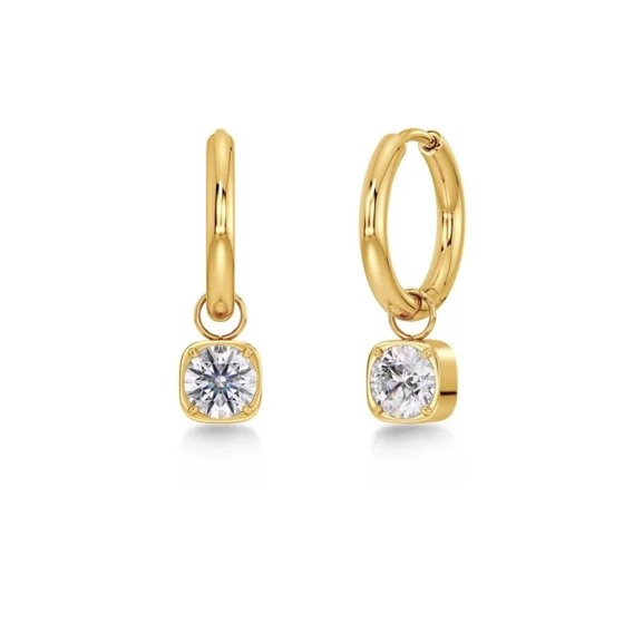 Guldpläterade Gemma Hoops-örhängen från Edblad