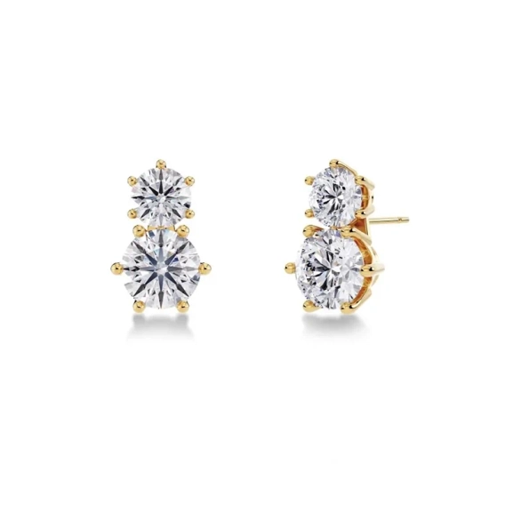 Crown Studs Duo Gold - Edblad - Snabb leverans - Gratis paketinslagning