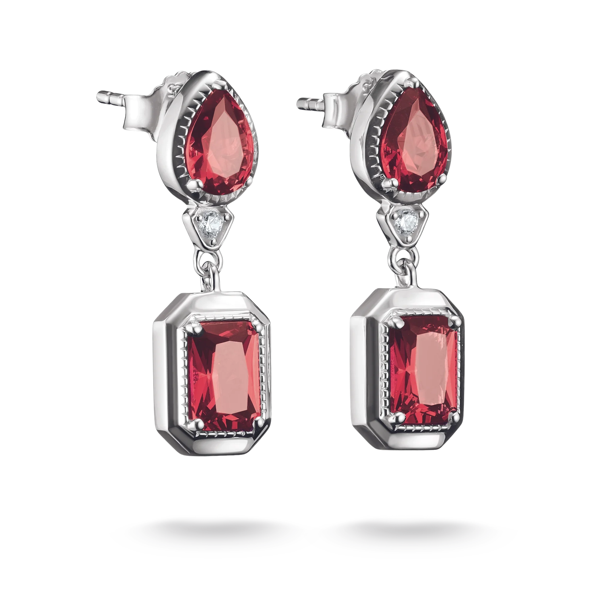 Thomas Sabo - Oktagonslipade R&ouml;da Elyndra Stift&ouml;rh&auml;ngen