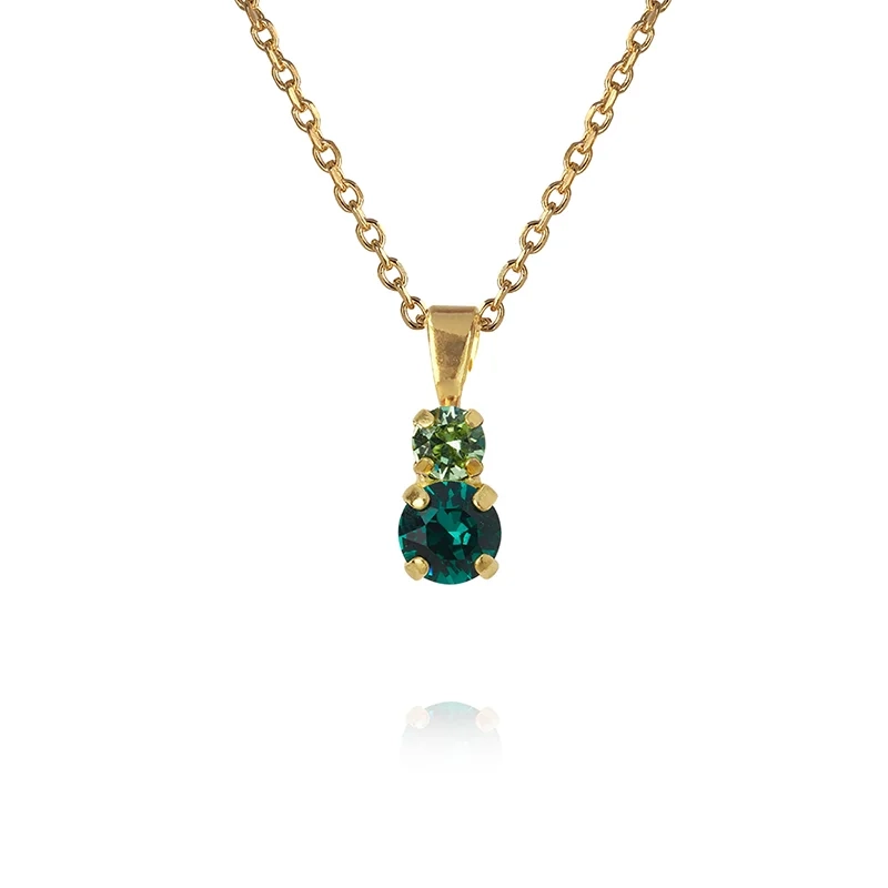 Caroline Svedbom - Leah Necklace Gold Green Combo