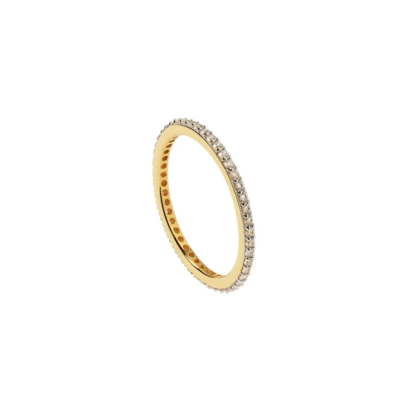 Tiny Sparkle Ring Gold – dünner Ring aus 18-karätig vergoldetem Silber mit kleinen