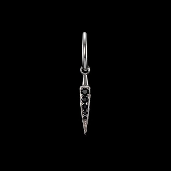 Poison Arrow Pavé Earring Black Spinel - Maria Nilsdotter - 1-2 dagars leverans - Nordic Spectra