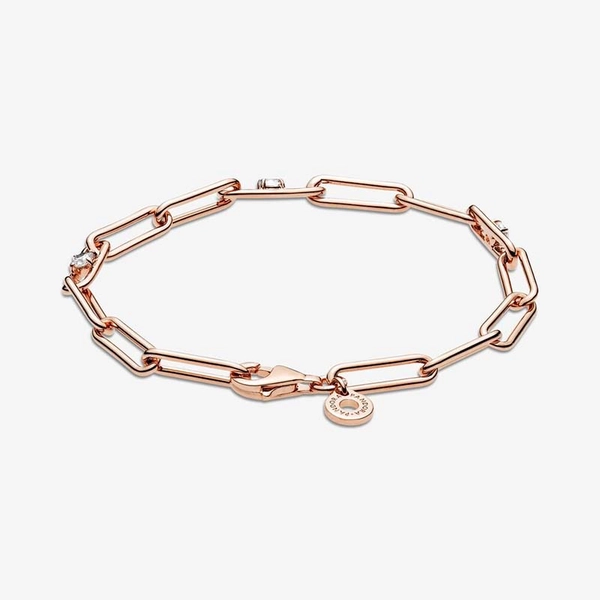 Kedjearmband med Glittrande Stenar Rosé - PANDORA - Snabb frakt & paketinslagning - Nordicspectra.se